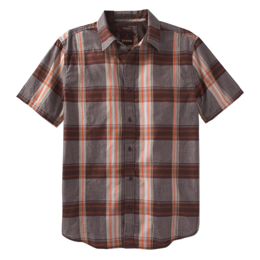 Prana Lukas Slim Short Sleeve Mens Shirt
