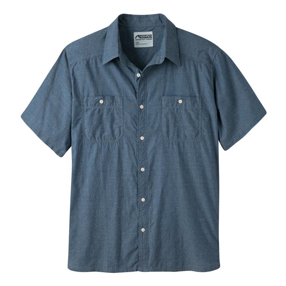 Mountain Khakis Ace Indigo Short Sleeve Mens Shirt