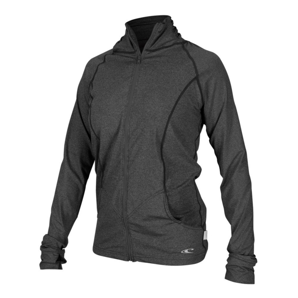 O'Neill Hybrid Zip Mock Jacket Womens Rash Guard