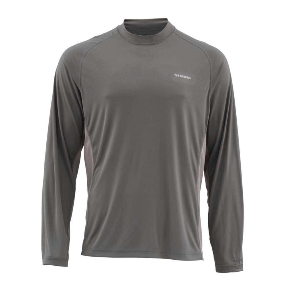 Simms SolarFlex Long Sleeve Solid Crew Mens Shirt