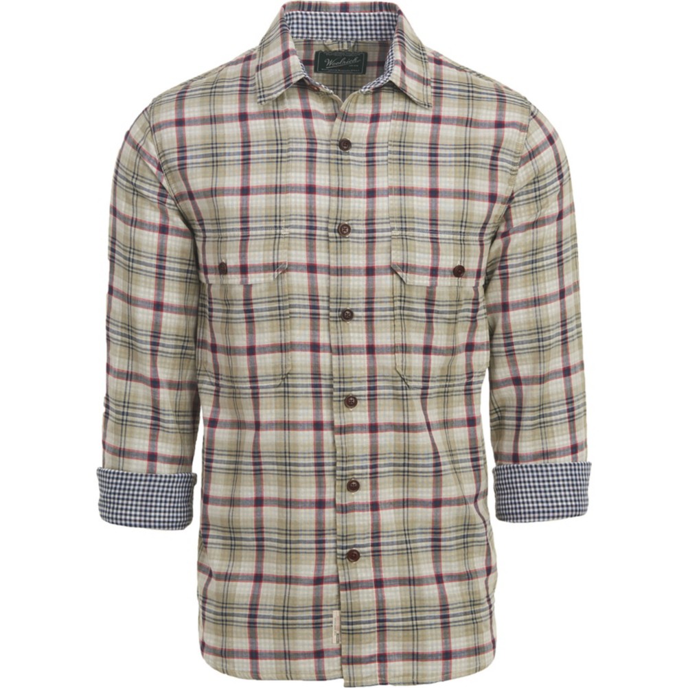 Woolrich Weekend Eco Rich Double Weave Mens Shirt