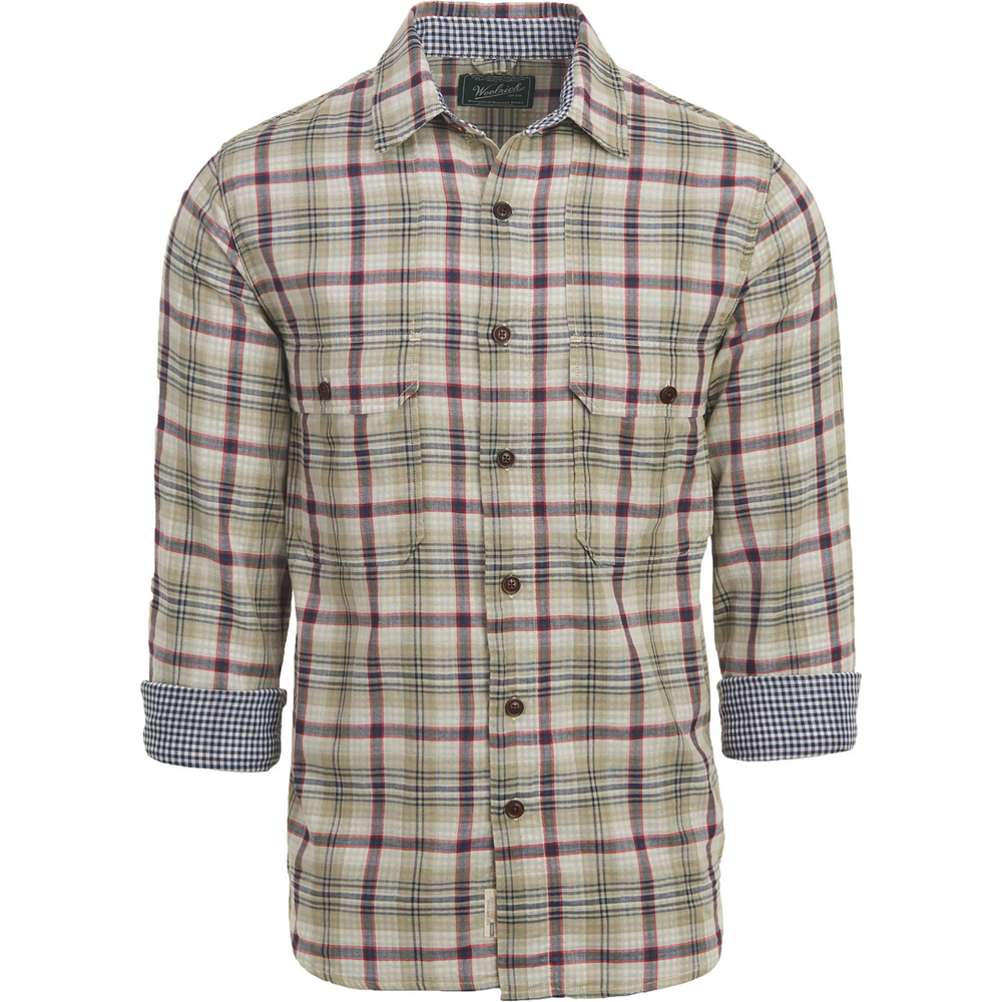 Woolrich Weekend Eco Rich Double Weave Mens Shirt