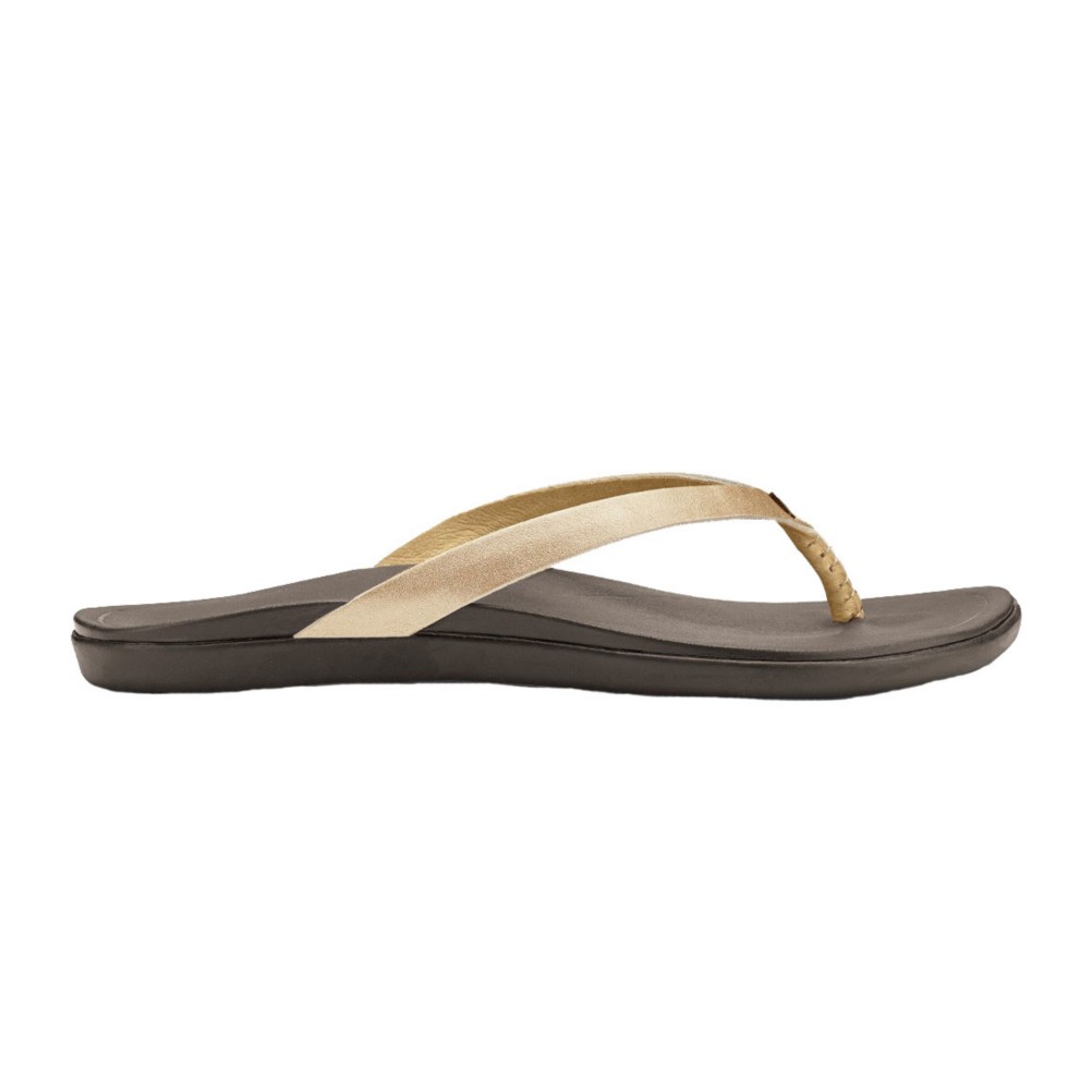 OluKai Ho'opio Leather Womens Flip Flops