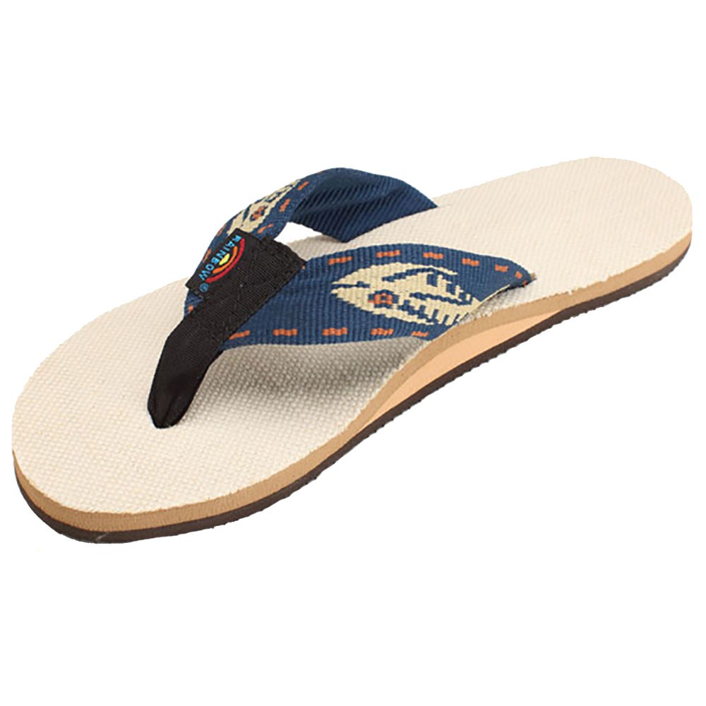 Rainbow Sandals Single Layer Hemp Fish Strap Mens Flip Flops