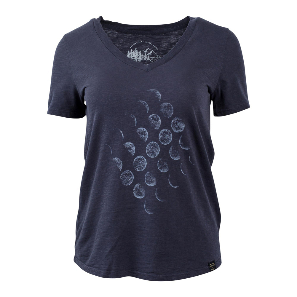 United By Blue Moon Cycle Womens T Shirt