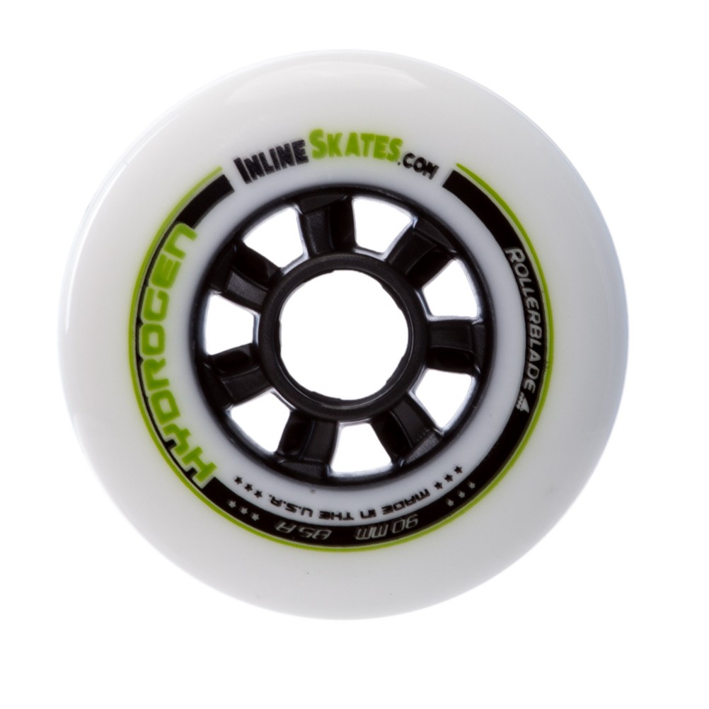 Rollerblade Hydrogen 90mm/85A Inline Skate Wheels 8 Pack Custom Inlineskates.com 2017