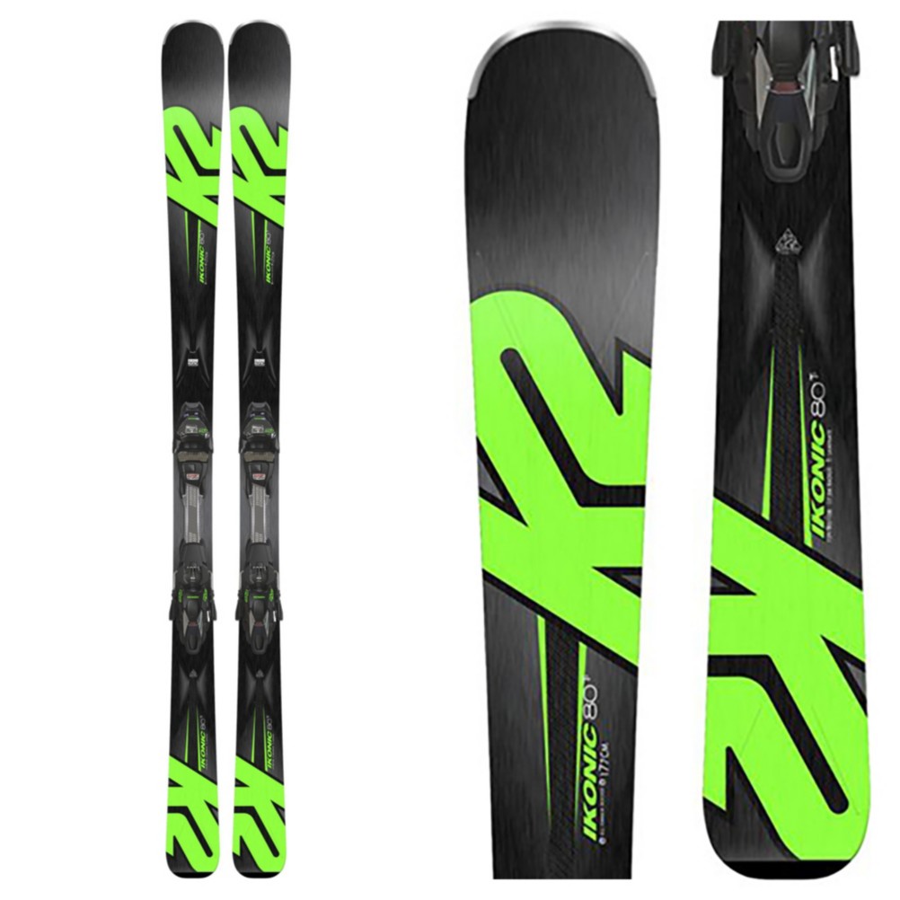 K2 iKonic 80Ti Skis with MCX 12TCx Light Bindings 2018