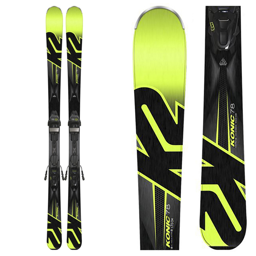 K2 Konic 78 Skis with M3 10 Bindings 2018