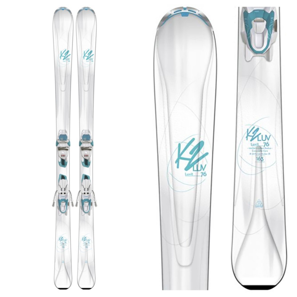 K2 LuvIt 76 Womens Skis with ER3 10 Bindings 2018