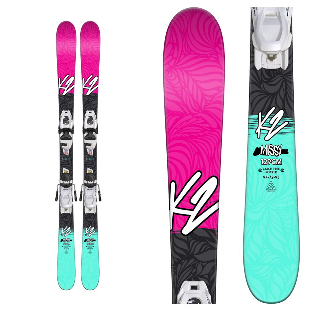 K2 Missy Kids Skis with FDT 45 Bindings 2018