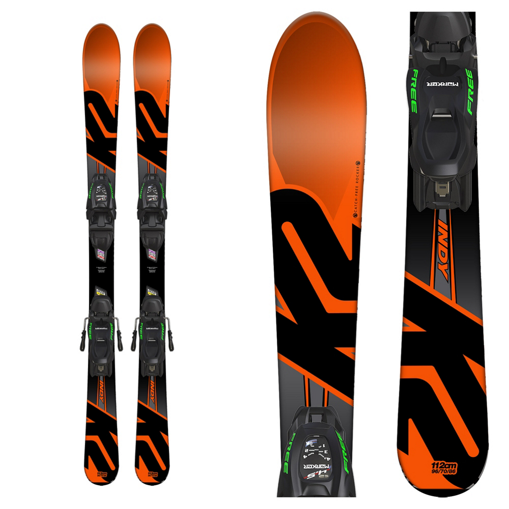 K2 Indy Kids Skis with FDT 4.5 Bindings 2018