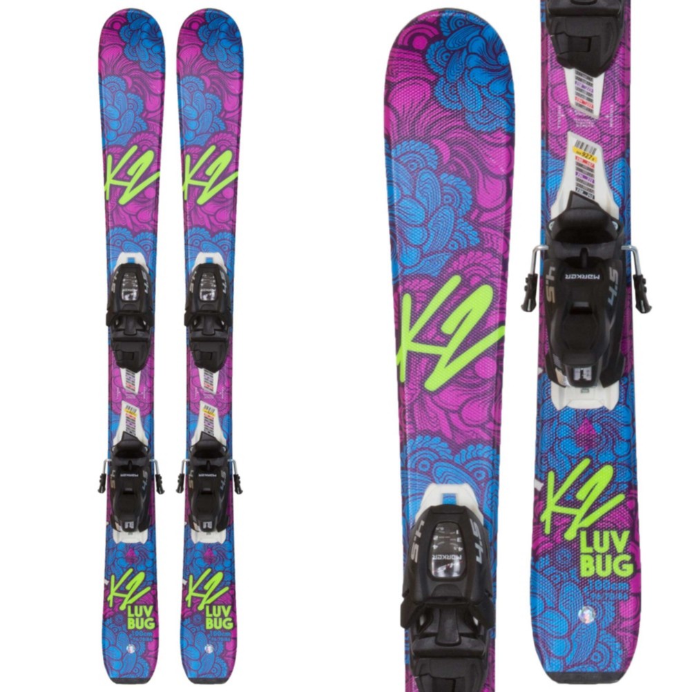 K2 Luv Bug Kids Skis with FDT 4.5 Bindings 2018
