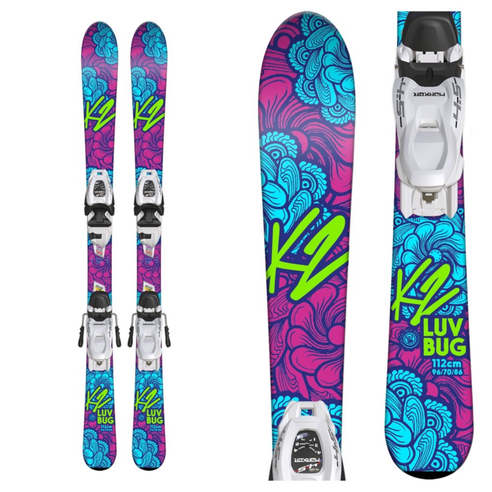 K2 Luv Bug Kids Skis with FDT 7.0 Bindings 2018