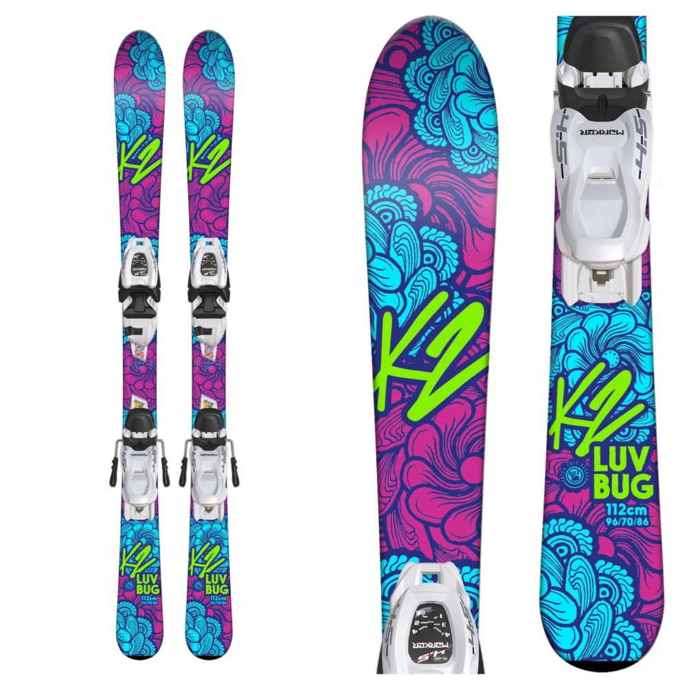 K2 Luv Bug Kids Skis with FDT 7.0 Bindings 2019