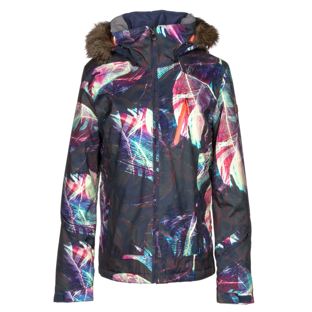 Roxy Jet Ski Premium Faux Fur Womens Insulated Snowboard Jacket