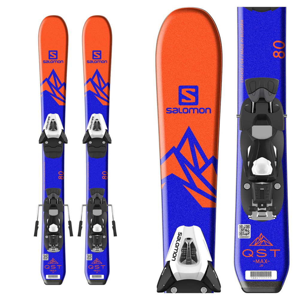 Salomon QST Max Jr. Kids Skis with C5 SR Ezytrak Bindings 2019