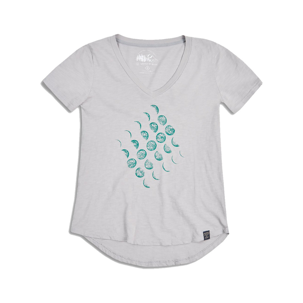 United By Blue Moon Cycle Womens T-Shirt