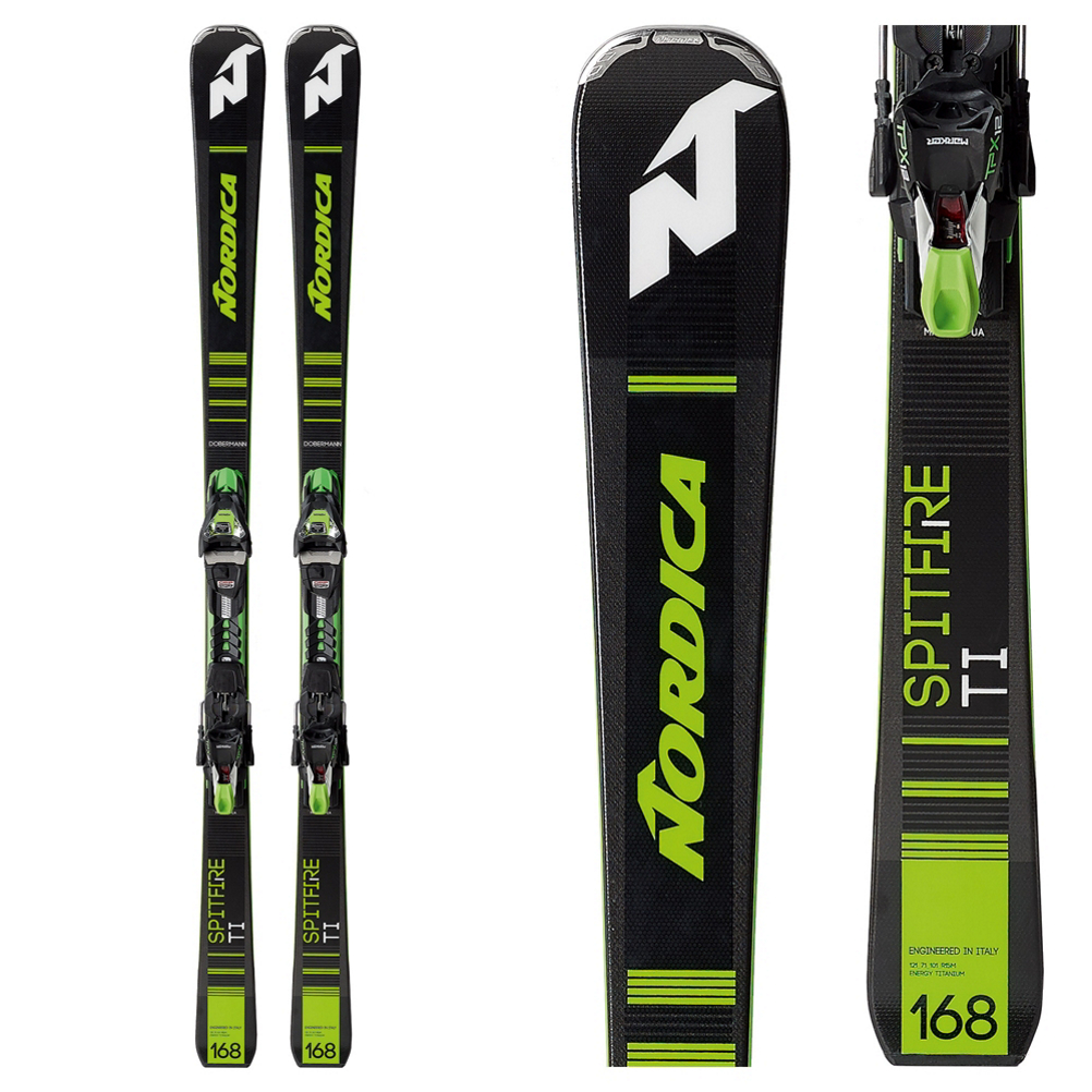 Nordica Dobermann Spitfire TI FDT Skis with TPX 12 Bindings 2019