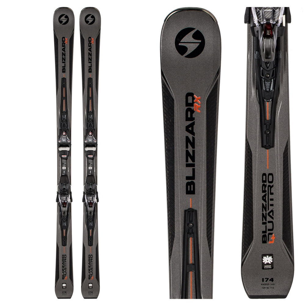 Blizzard Quattro RX Skis with Xcell 14 Bindings 2019