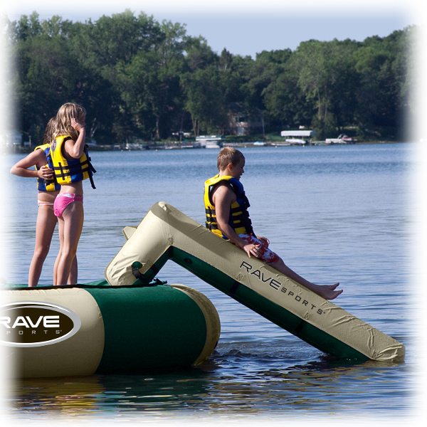 Rave Aqua Slide Small Northwood's Edition Water Trampoline Attachment