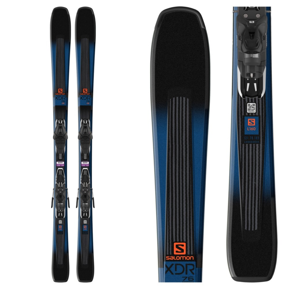 Salomon XDR 76 ST Skis with Lithium 10 Bindings 2019