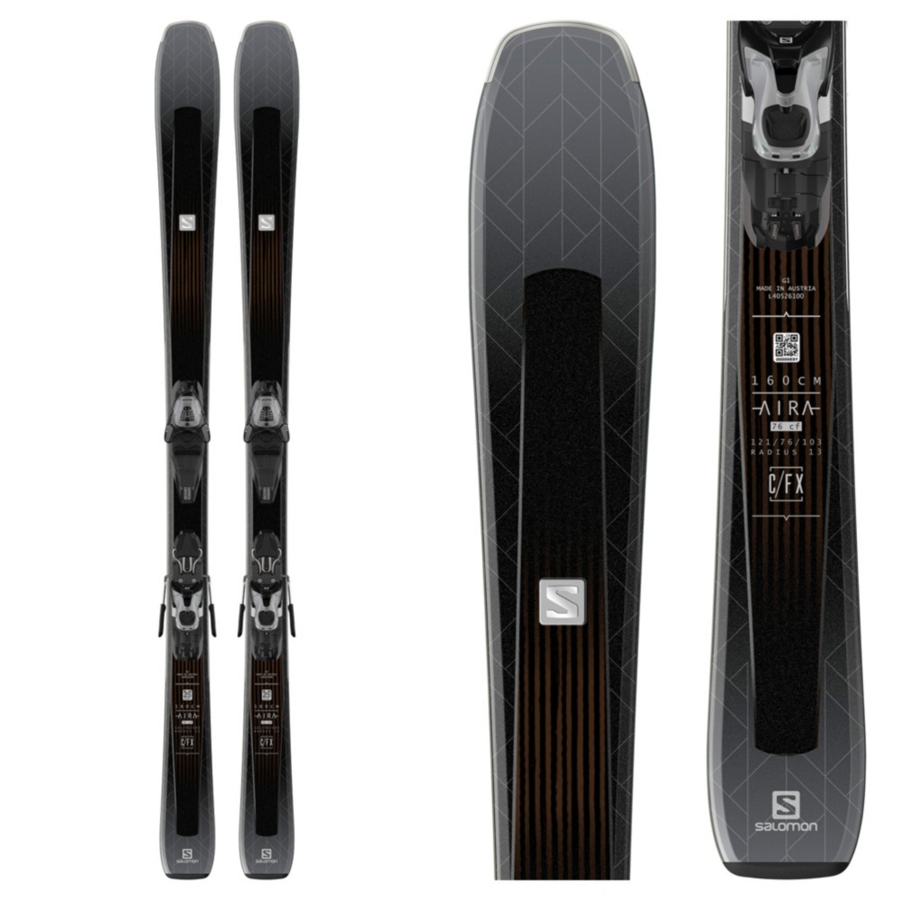 Salomon Aira 76 CF Womens Skis with Lithium 10 Bindings 2019