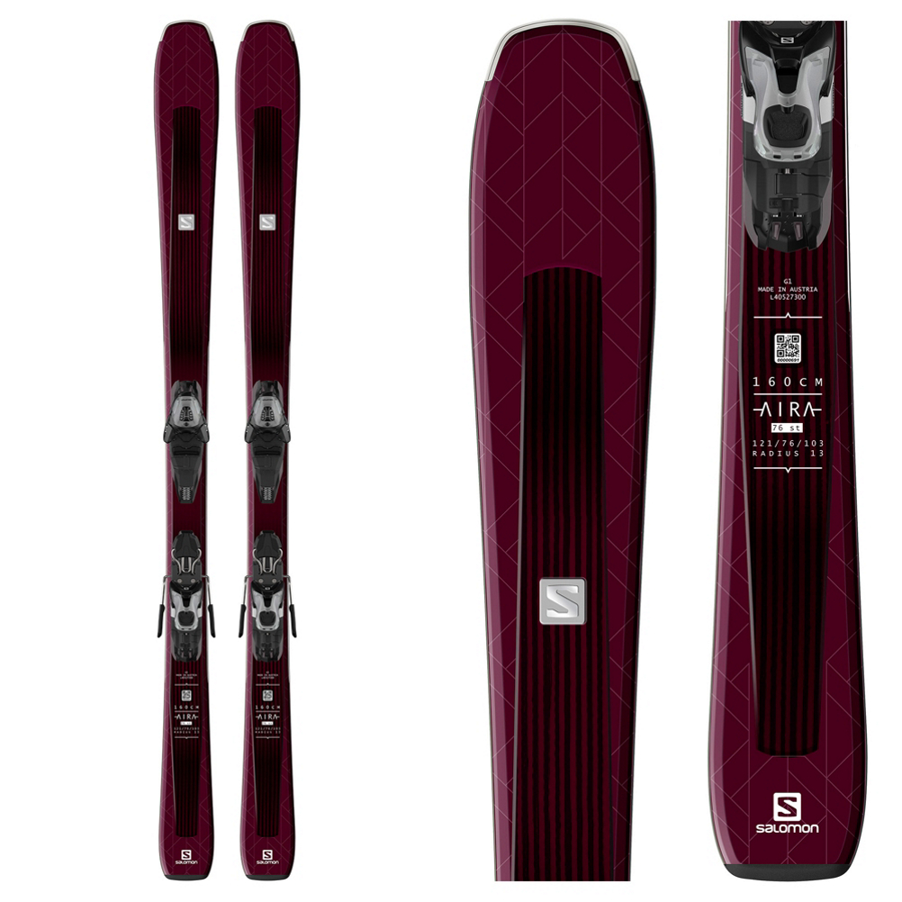 Salomon Aira 76 ST Womens Skis with Lithium 10 Bindings 2019