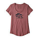 Patagonia Nordic Bison Organic Cotton Scoop Womens T-Shirt