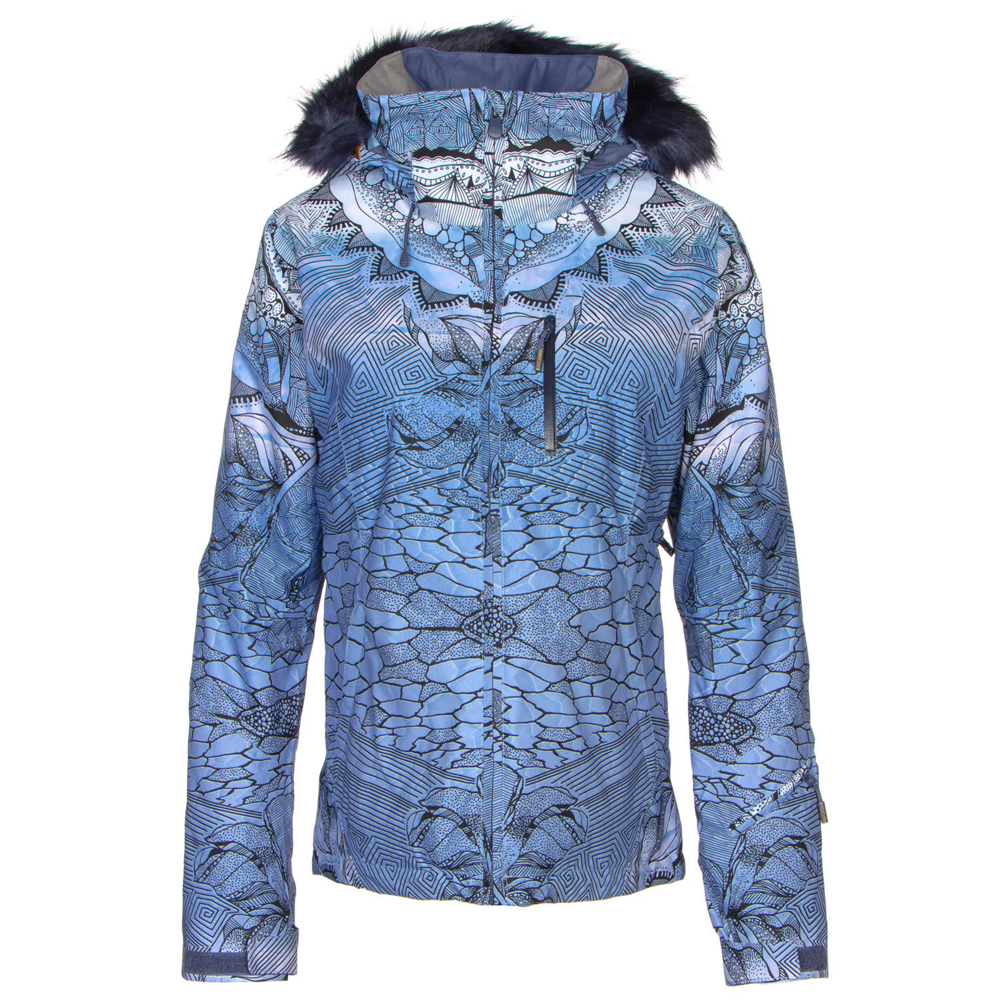Roxy Jet Ski Premium w/Faux Fur Womens Insulated Snowboard Jacket