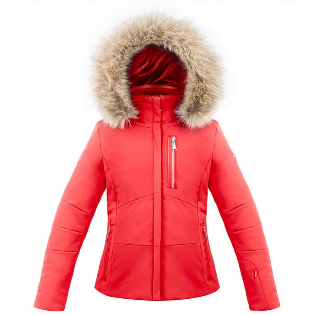 Poivre Blanc Faux Fur Stretch Womens Insulated Ski Jacket