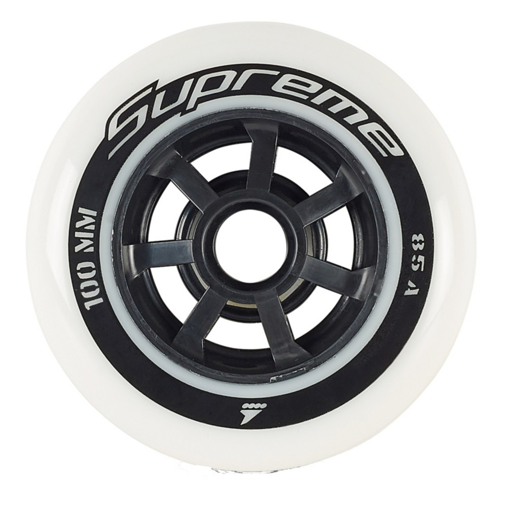 Rollerblade Supreme 100mm 85A Inline Skate Wheels - 6 Pack 2019