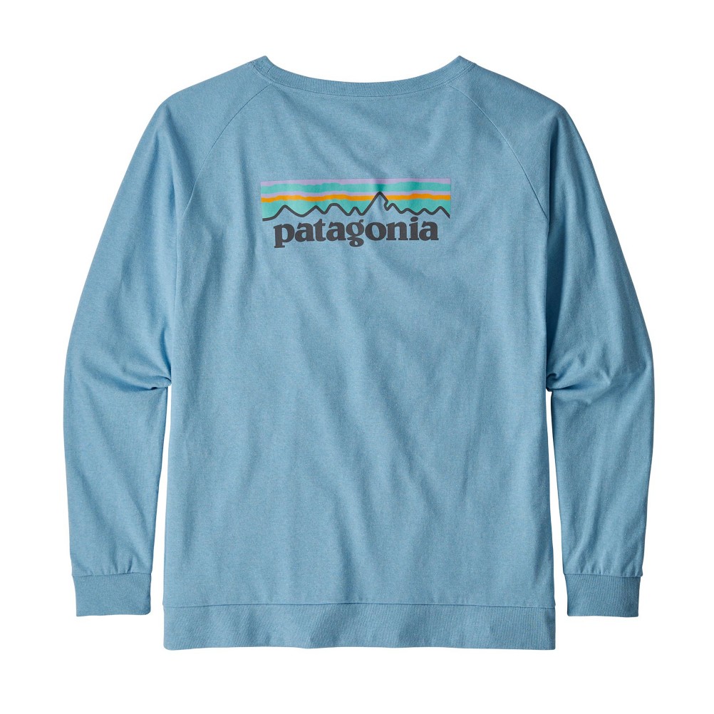 Patagonia Pastel P-6 Logo Responsibili-Tee Long Sleeve Womens Shirt