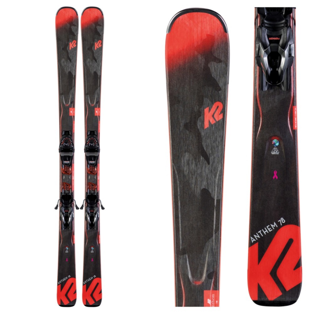 K2 Anthem 78 Womens Skis with ER3 10 Quikclik Bindings 2020