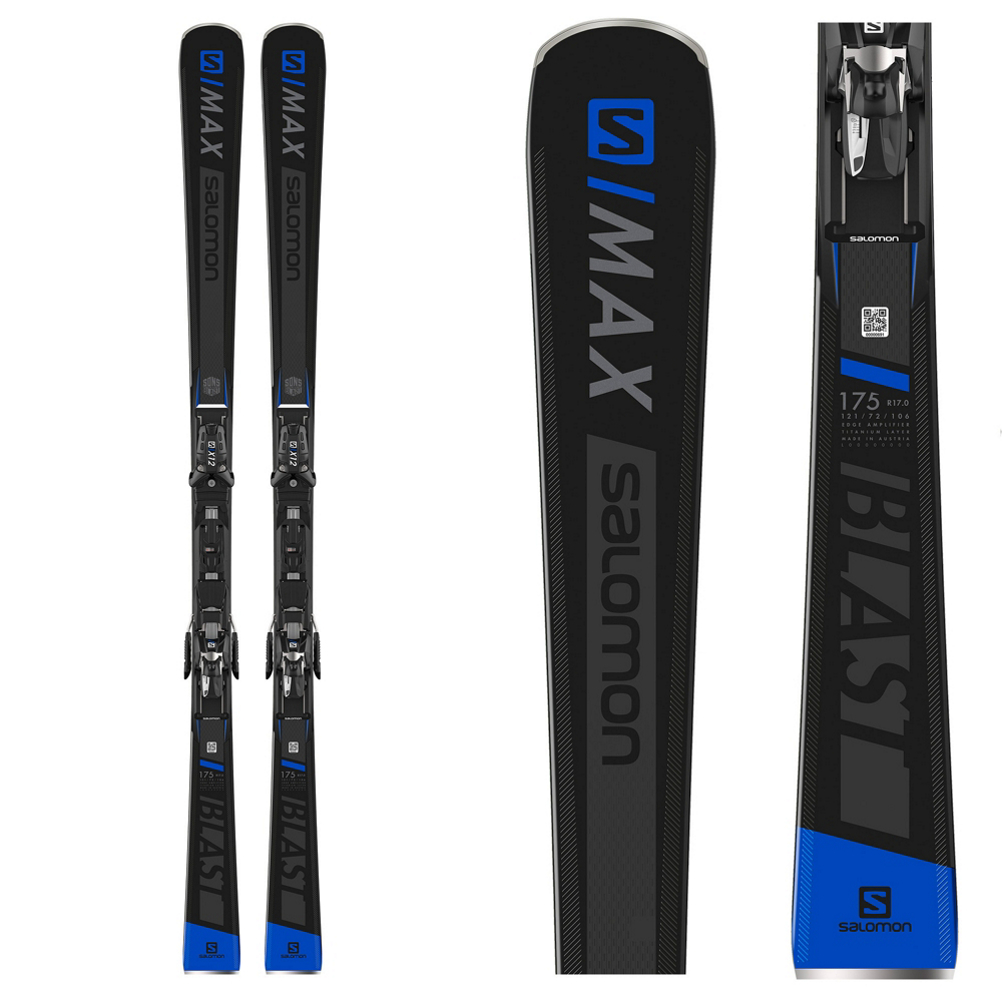 Salomon S/Max Blast Skis with X12 TL Bindings 2019