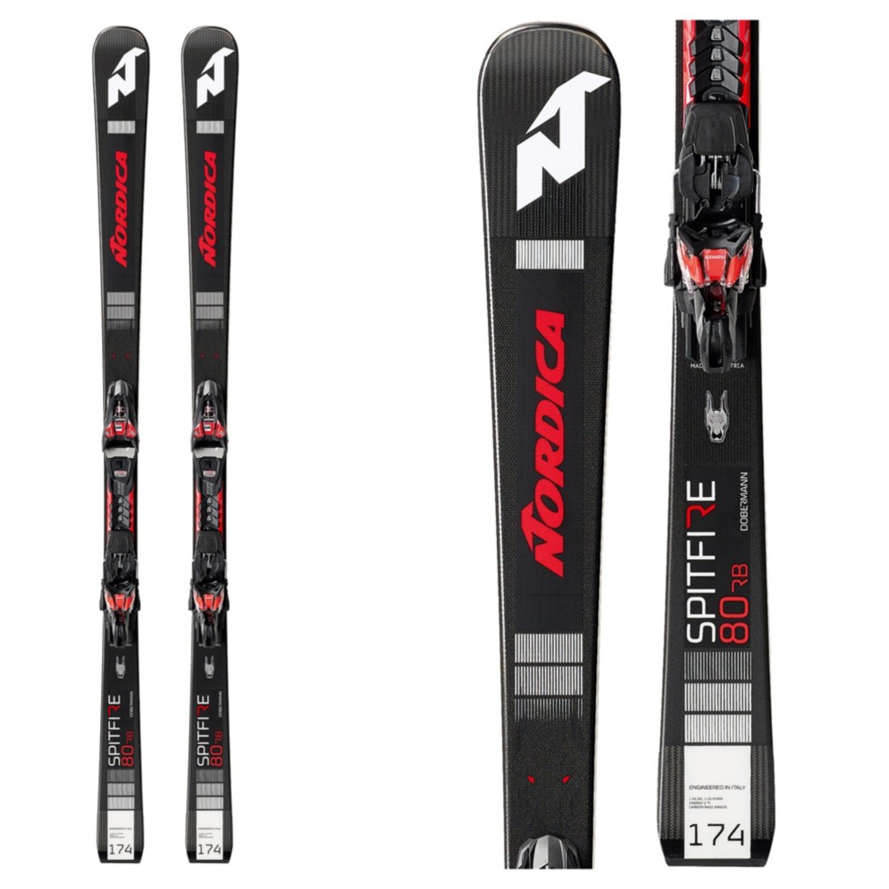 Nordica Dobermann Spitfire 80 RB Skis with XCell 12 FDT Bindings 2020