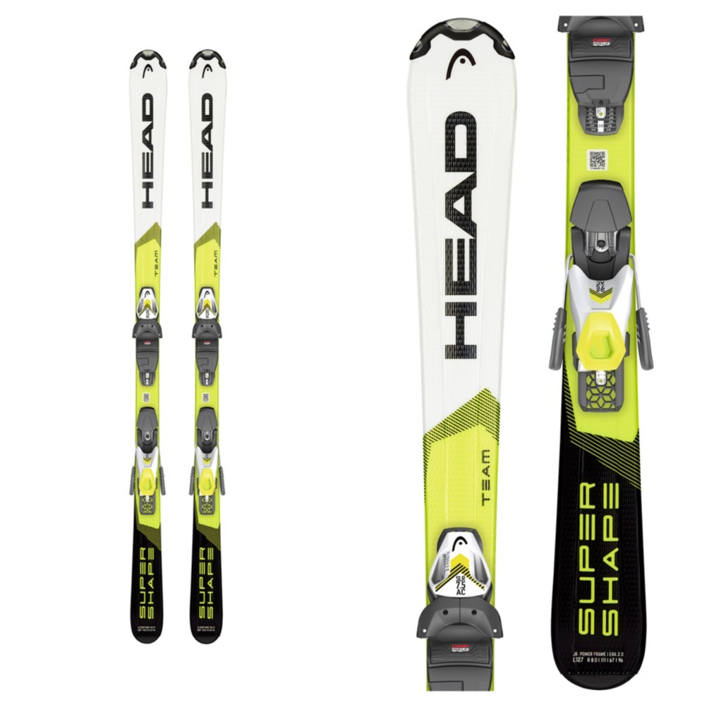 Head Supershape Team SLR Pro 4.5 Kids Skis with SLR 4.5 GW Bindings 2020
