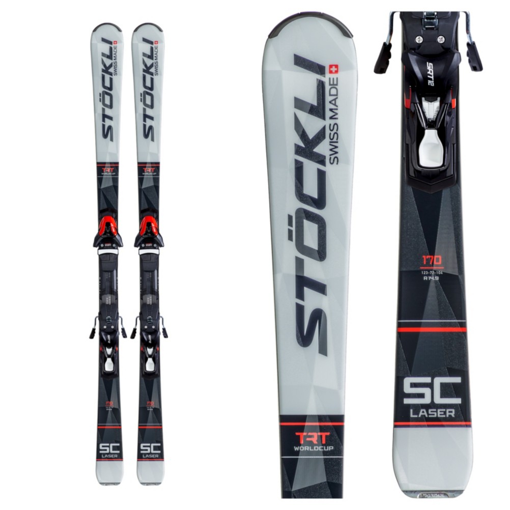 Stockli Laser SC Skis with MC12 Sport Bindings 2020