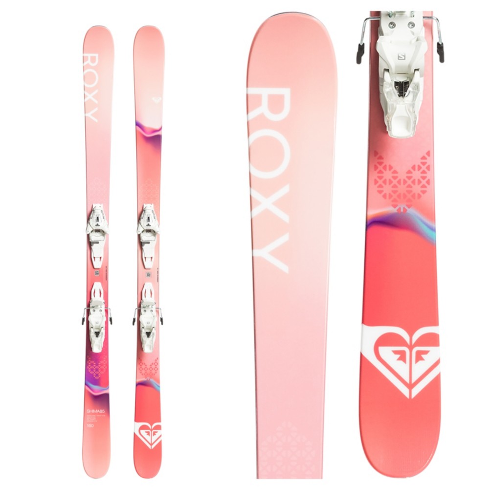 Roxy Shima 85 Womens Skis with Roxy Lithium 10 GW by Salomon Bindings 2020