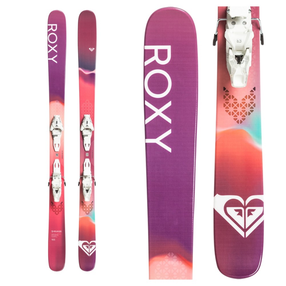 Roxy Shima 98 Womens Skis with Roxy Lithium 10 GW by Salomon Bindings 2020