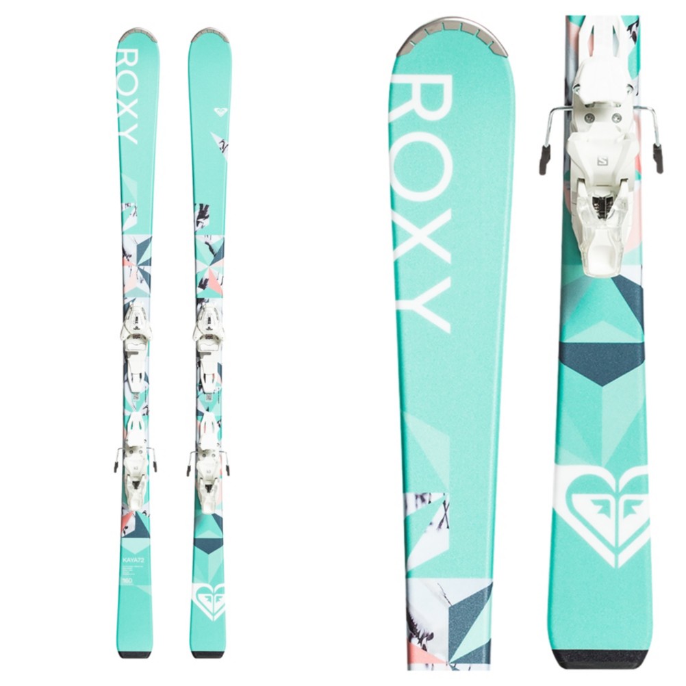 Roxy Kaya 72 Womens Skis with Roxy Lithium 10 GW by Salomon Bindings 2020