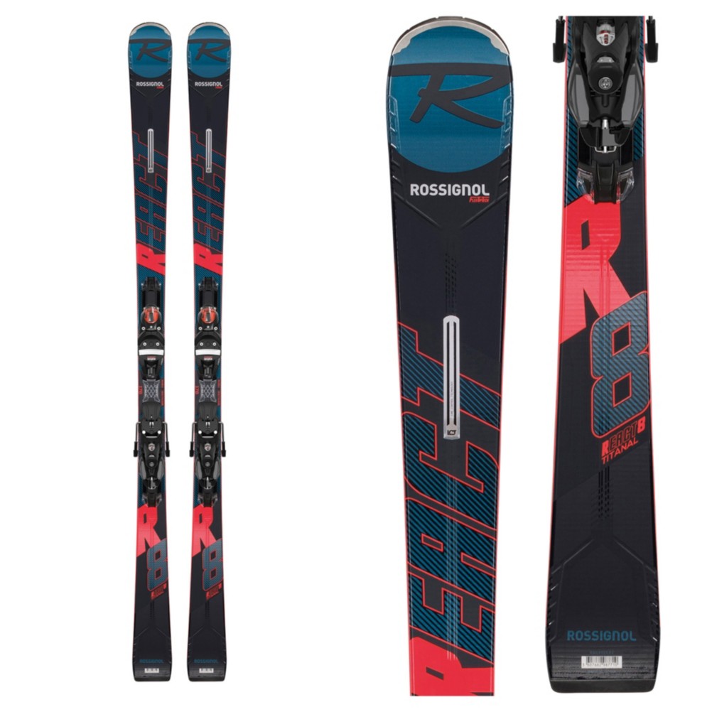 Rossignol React R8 TI Skis with Bindings 2020