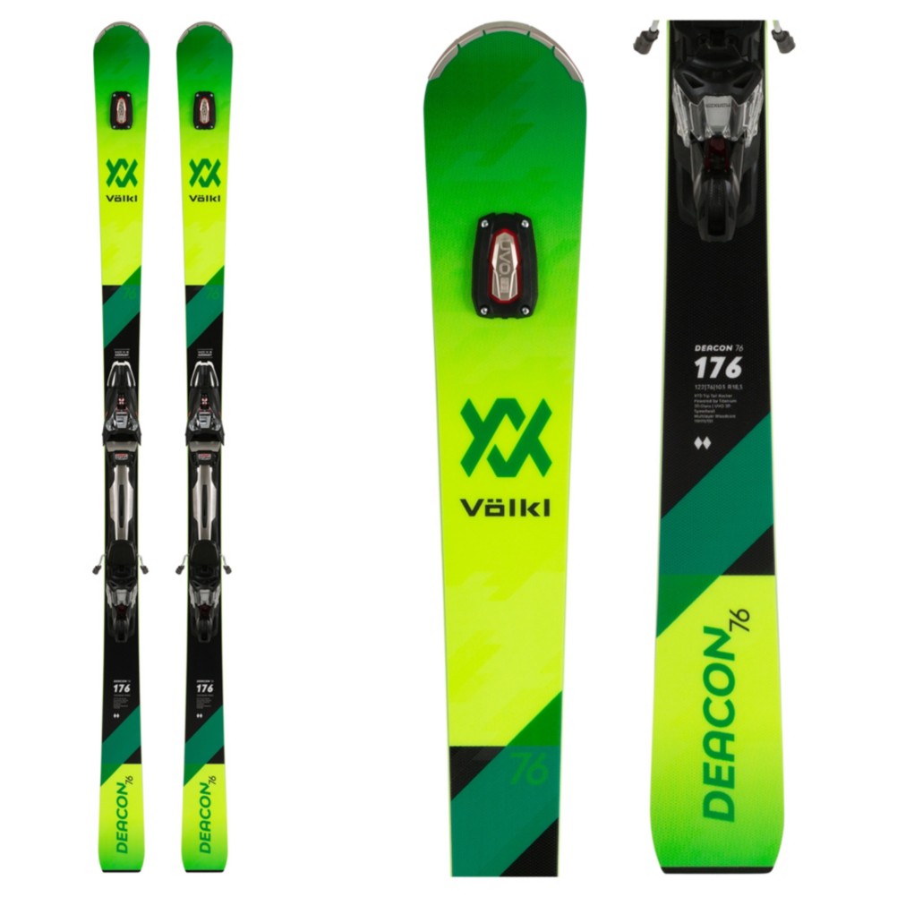 Volkl Deacon 76 Skis with rMotion2 12 Bindings 2020