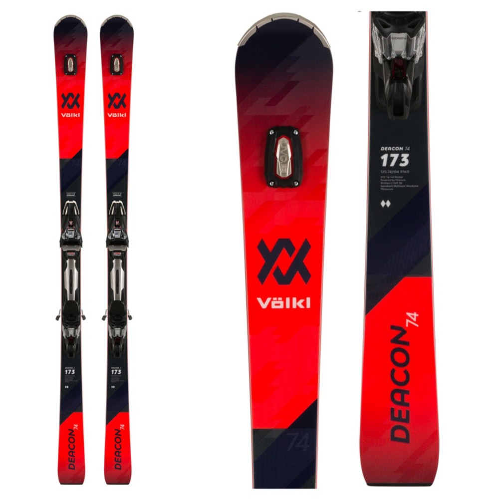 Volkl Deacon 74 Skis with rMotion2 Bindings 2020