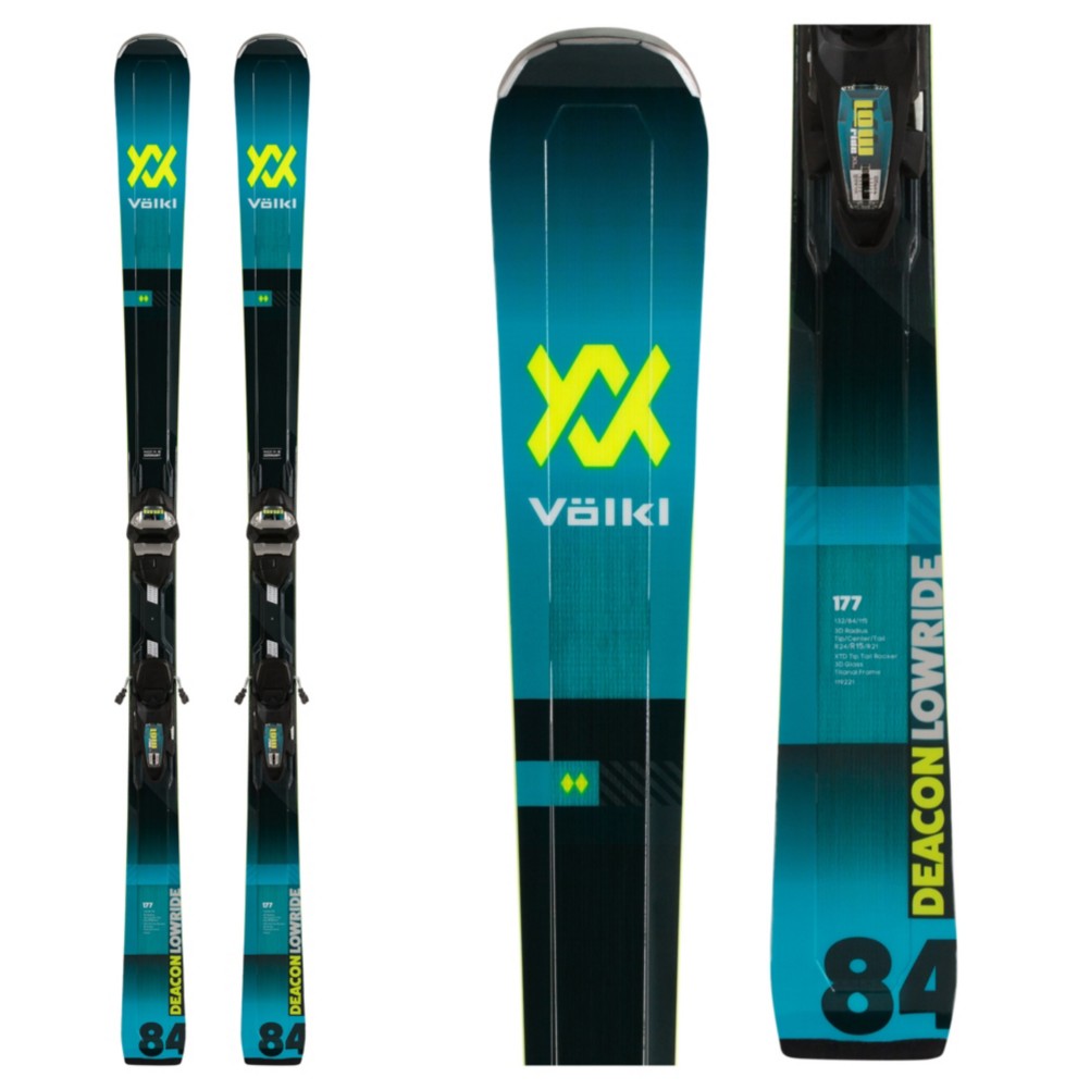 Volkl Deacon 84 Skis with LowRide XL Bindings 2020