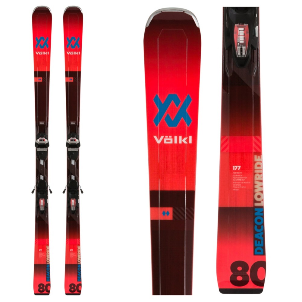 Volkl Deacon 80 Skis with LowRide XL Bindings 2020