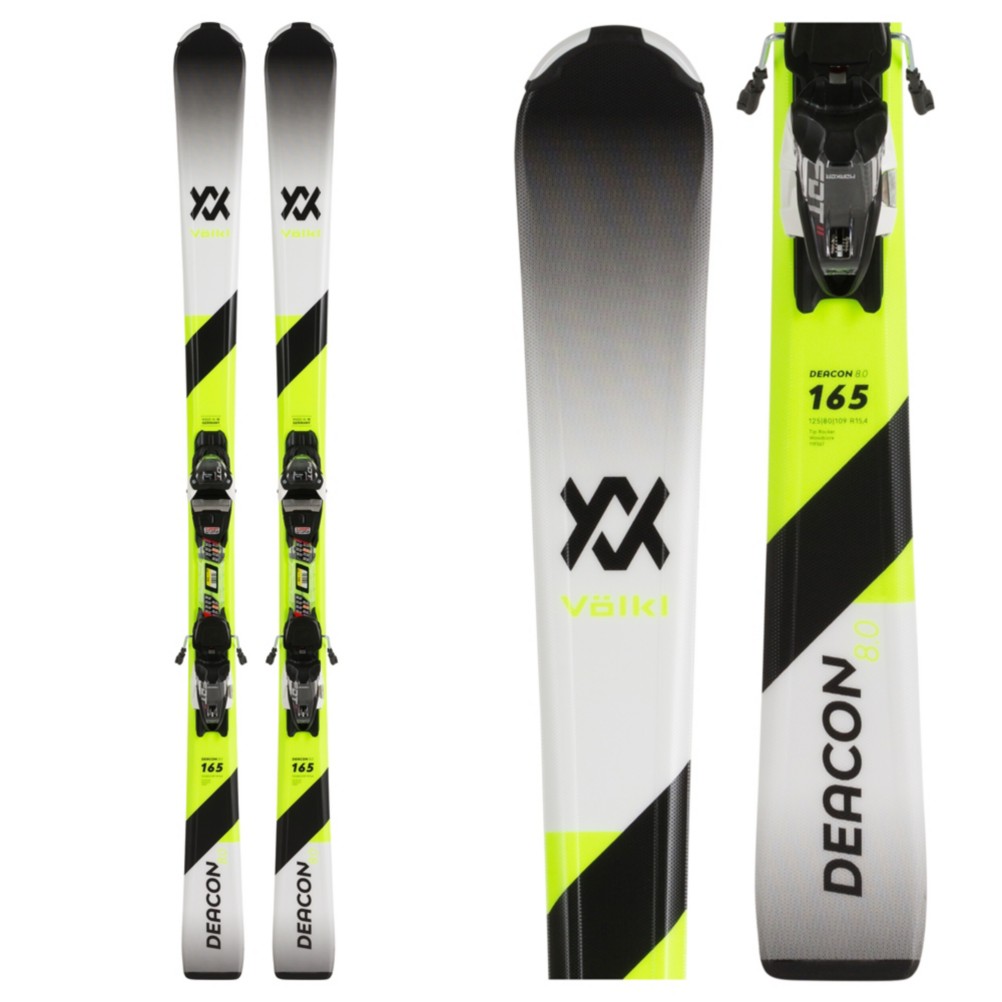 Volkl Deacon 8.0 Skis with FDT TP 10 Bindings 2020