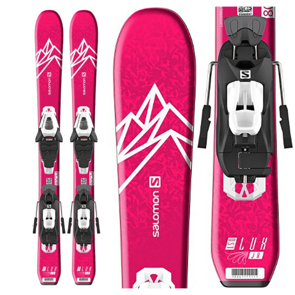 Salomon QST Lux JR XS Kids Skis with C5 GW Bindings 2020