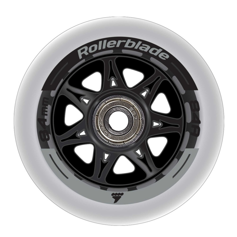 Rollerblade 84mm/84A Inline Skate Wheels with SG7 Bearings - 8pack 2020