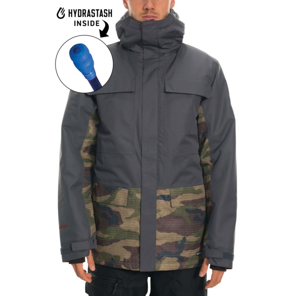 686 Hydrastash Canteen Mens Insulated Snowboard Jacket