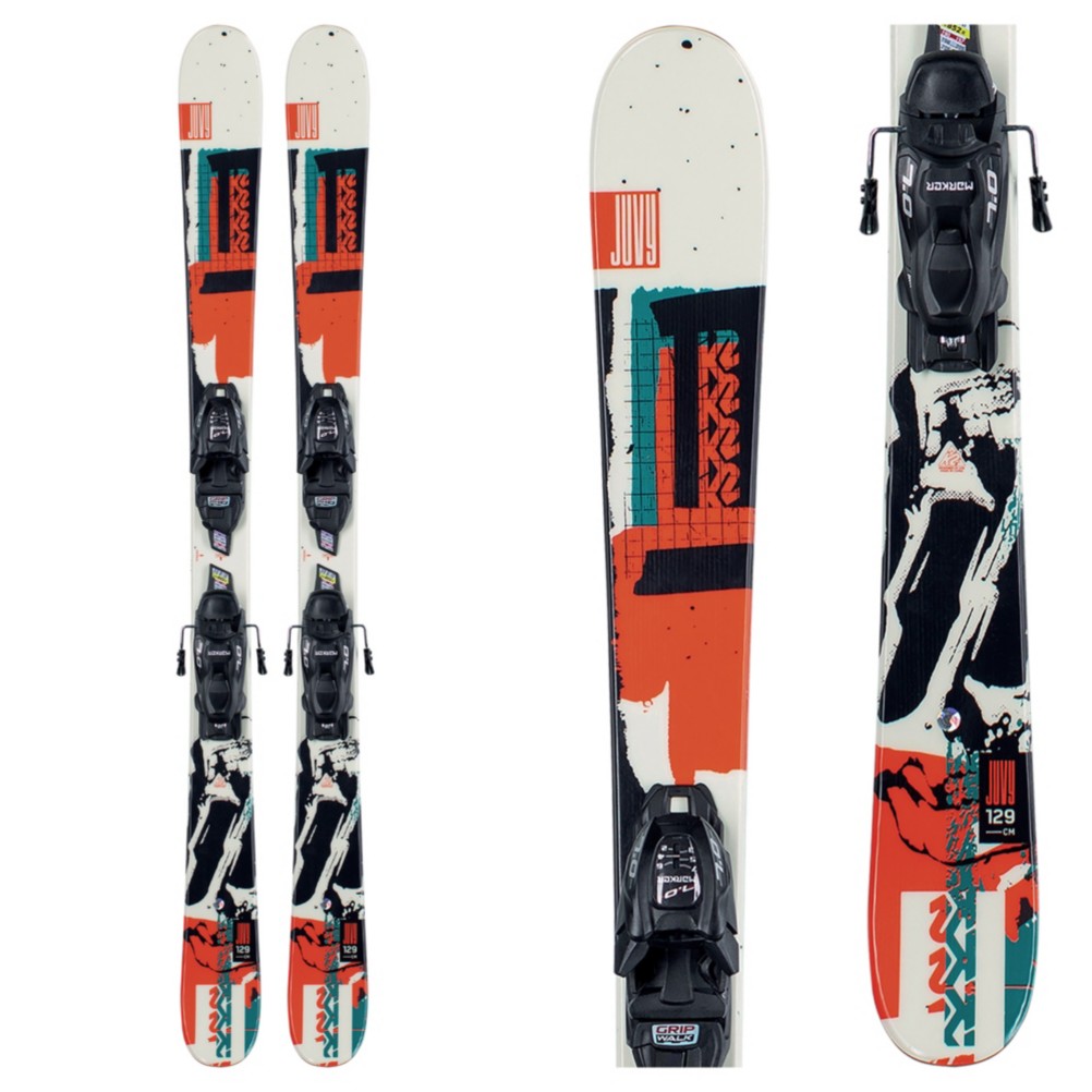 K2 Juvy Kids Skis with FDT Jr 4.5 Bindings 2022